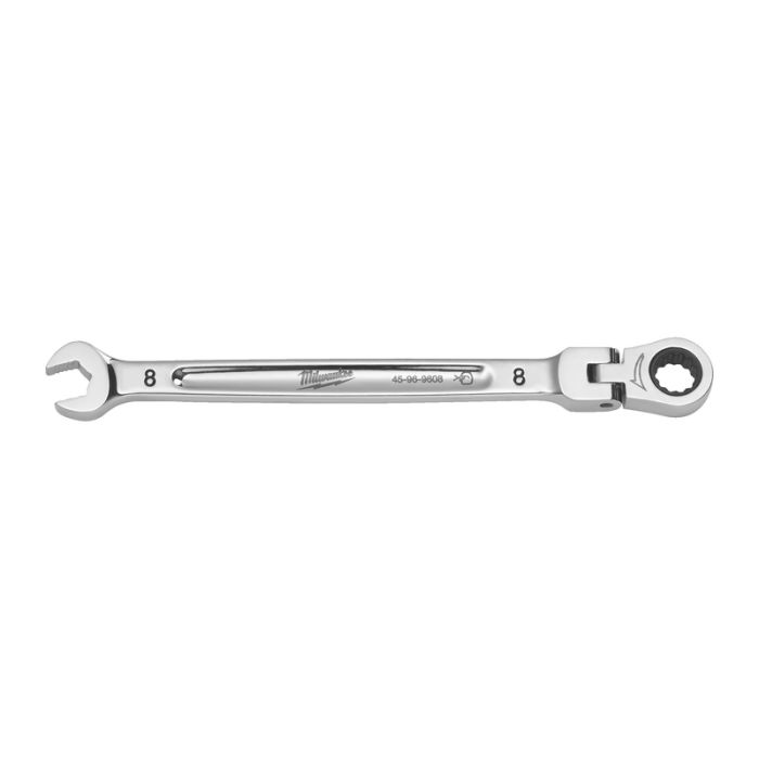 Milwaukee - Cheie combinata Max Bite cu clichet si cap pivotant, 8mm [4932480181]