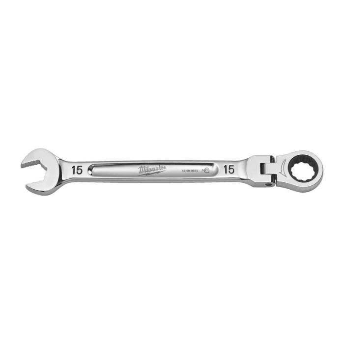 Milwaukee - Cheie combinata Max Bite cu clichet si cap pivotant, 15mm [4932480188]