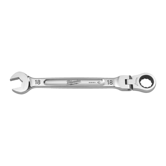 Milwaukee - Cheie combinata Max Bite cu clichet si cap pivotant, 18mm [4932480191]