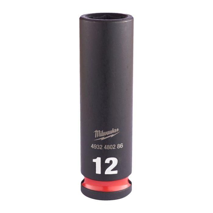 Milwaukee - Cheie tubulara de impact Shockwave 3/8", lunga, 12mm [4932480286]