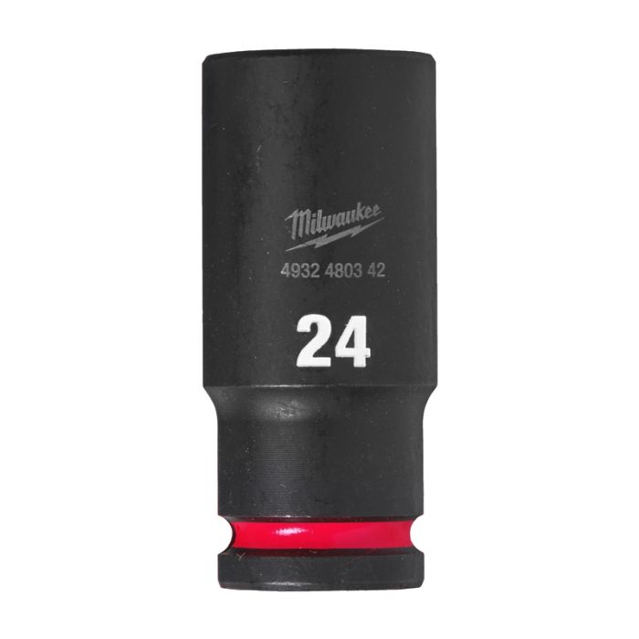 Milwaukee - Cheie tubulara impact Shockwave 1/2", lunga, 24mm [4932480342]