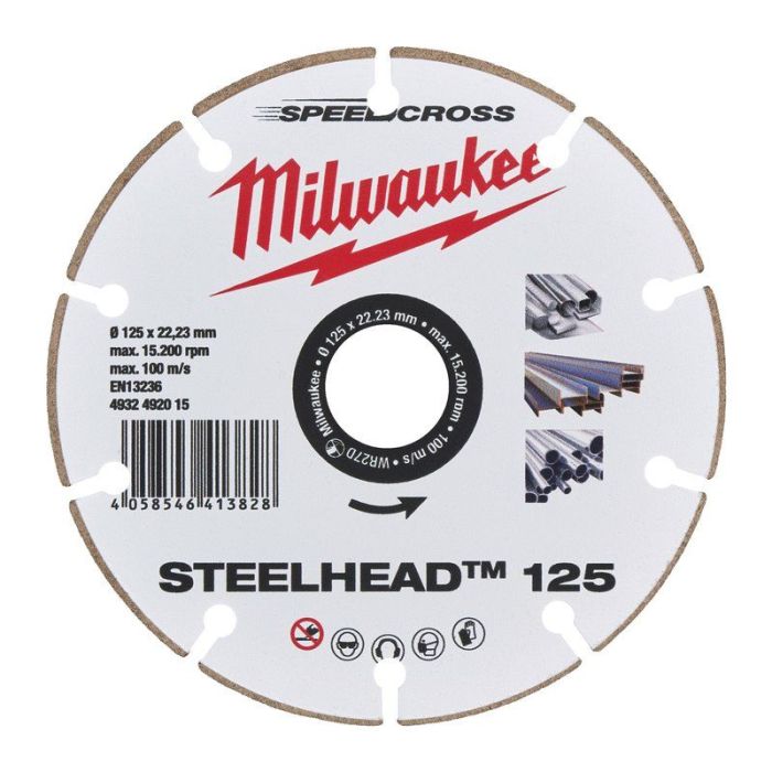 Milwaukee - Disc diamantat premium Steelhead, 125mm [4932492015]