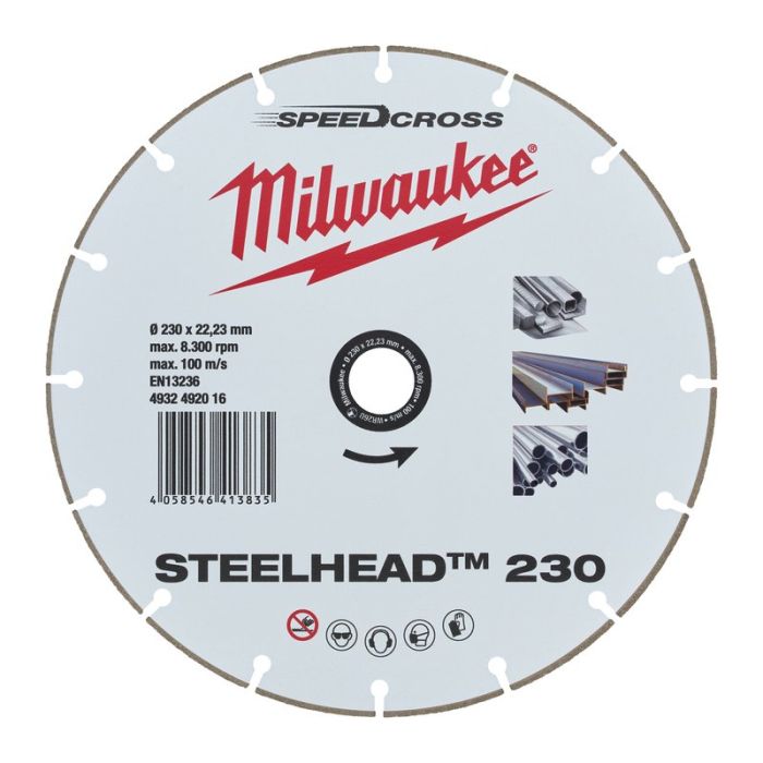 Milwaukee - Disc diamantat premium Steelhead, 230mm [4932492016]