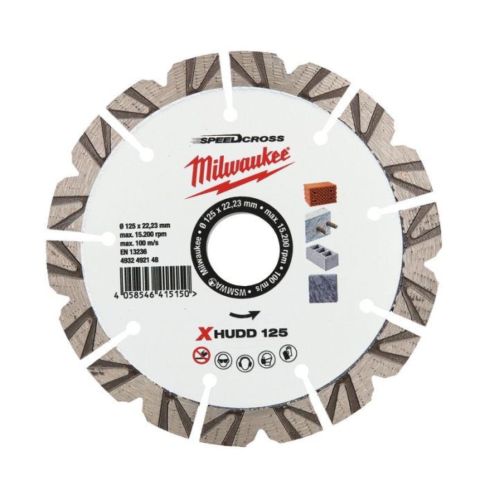 Milwaukee - Disc diamantat Speedcross XHUDD, 125mm [4932492148]