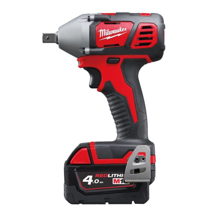 Milwaukee - Masina de insurubat cu impact 240Nm, M18 BIW12-402C, patrat 1/2", cu 2 acumulatori 18V, 4.0Ah, incarcator, valiza [4933443607]