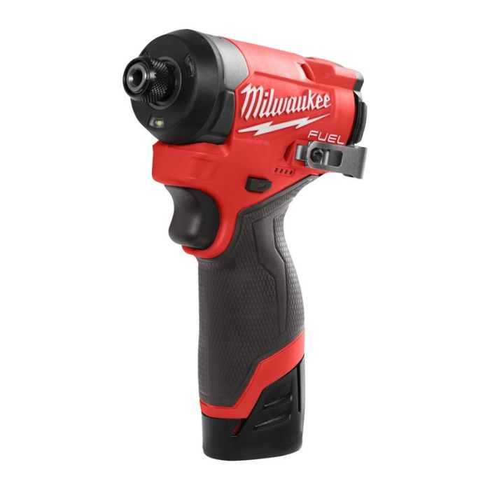 Milwaukee - Masina de insurubat cu impact 170Nm, M12 FID2-202X, Hex 1/4", cu 2 acumulatori 12V, 2.0Ah, incarcator, valiza [4933479877]