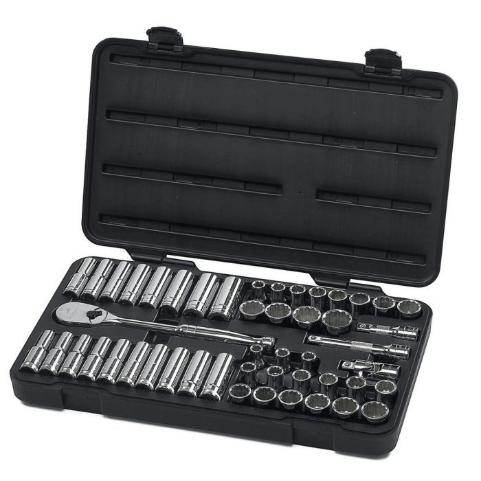 GearWrench - Set cap chei tubulare 1/2", 49 piese, 7/16"-15/16", 10-24mm, 12 laturi [80701]