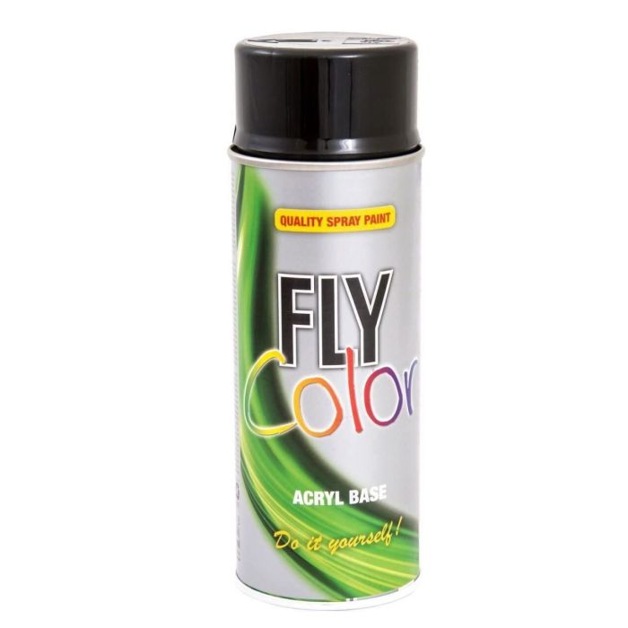 FlyColor - Spray vopsea decorativa negru lucios RAL9005 c.400673 400ml [382709]