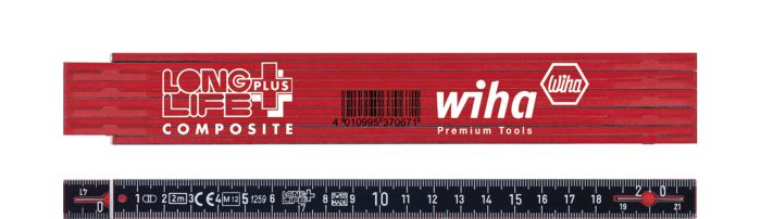 wiha - Rigla pliabila, Longlife Plus Composite, 2m, metrica, 10 segmente [WH37067]