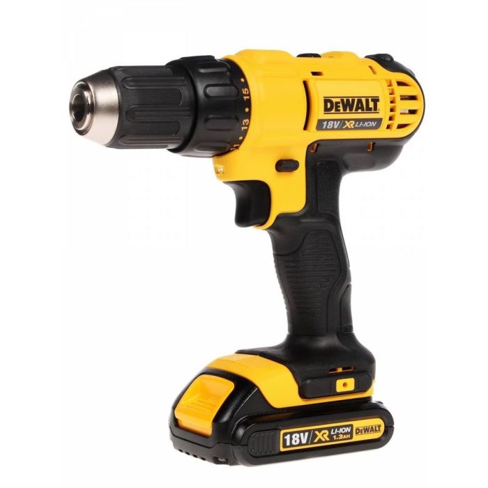 DeWALT - Masina de gaurit si insurubat 42Nm, cu 2 acumulatori Li-Ion 18V, 1.3Ah, incarcator, valiza [DCD771C2-QW]