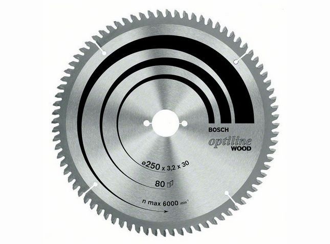 BOSCH - Panza fierastrau circular stationar OptilineWood 254x30mm, 60 dinti [2608640436]