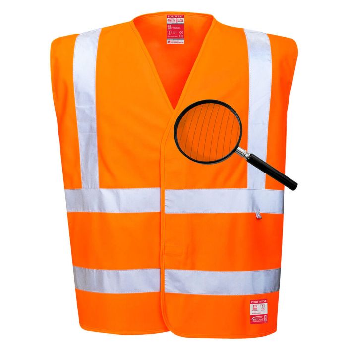 PORTWEST - Vesta HI-VIS antistatica si ignifuga, portocaliu, mas. 2XL/3XL [FR71-OR-2XL/3XL]