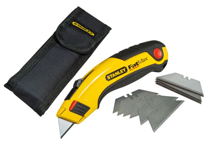 STANLEY - Cutter Fatmax cu lama retractabila 180mm + 20 lame + husa [2-98-458]