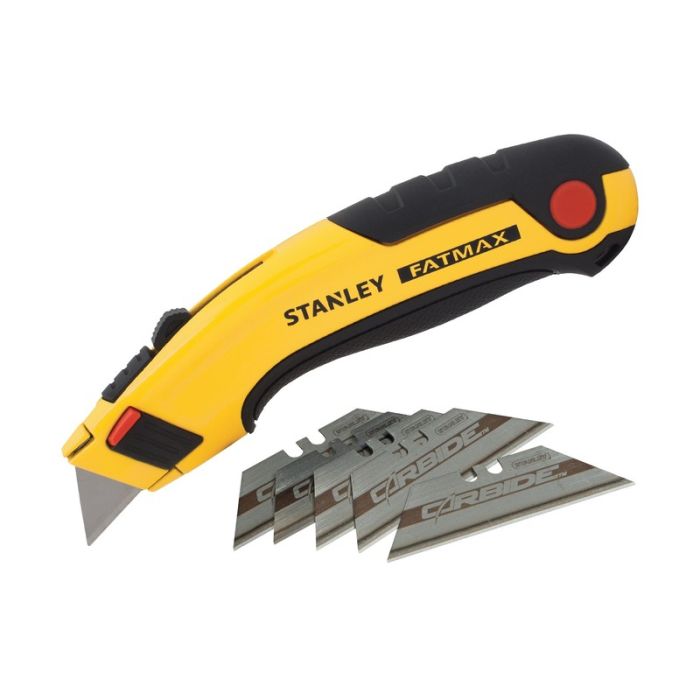 STANLEY - Cutter FatMax, cu lama retractabila 180mm + 5 lame carbide [7-10-778]