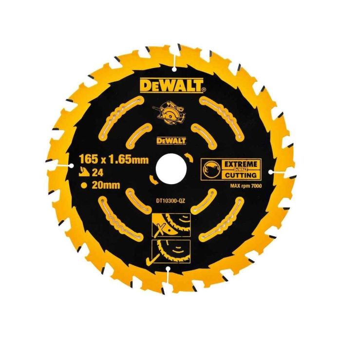 DeWALT - Panza fierastrau circular EXTREME 165x20mm, 24 dinti [DT10300-QZ]