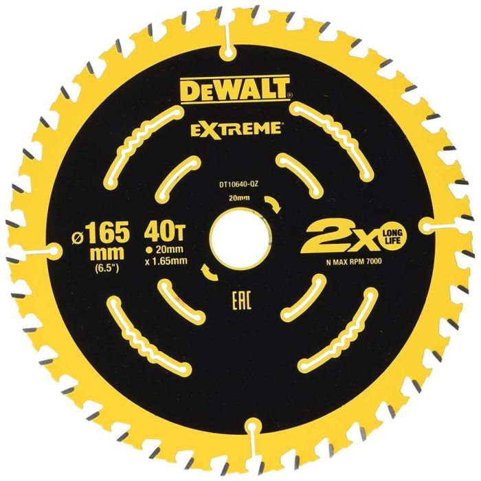 DeWALT - Panza fierastrau circular EXTREME 165x20mm, 40 dinti [DT10640-QZ]