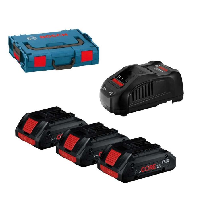 BOSCH - Set 4x acumulator Li-Ion ProCORE 18V, 4.0Ah + incarcator GAL 1880, valiza [0615990L1R]