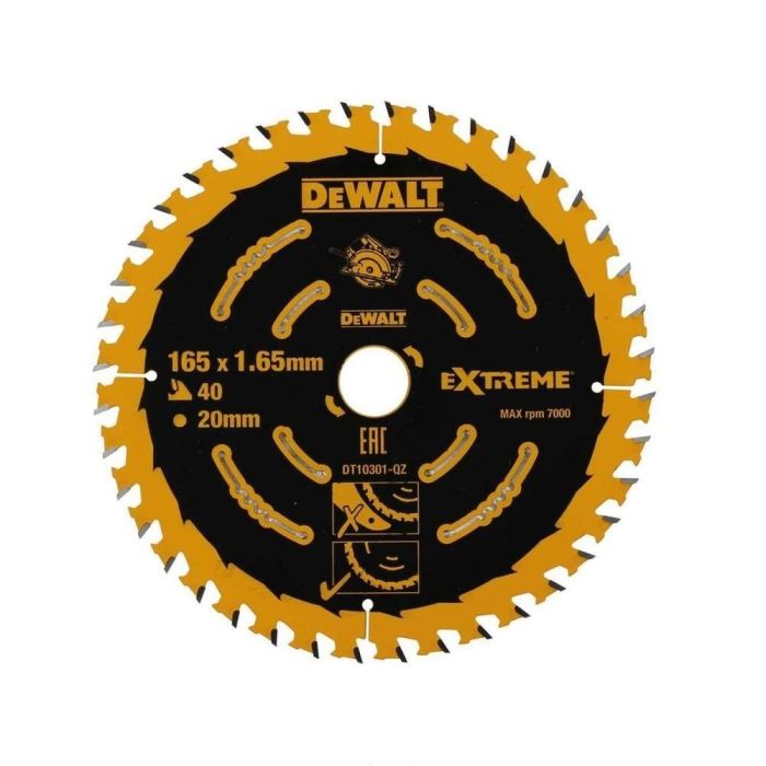 DeWALT - Panza fierastrau circular 165x20mm, 40 dinti [DT10301-QZ]