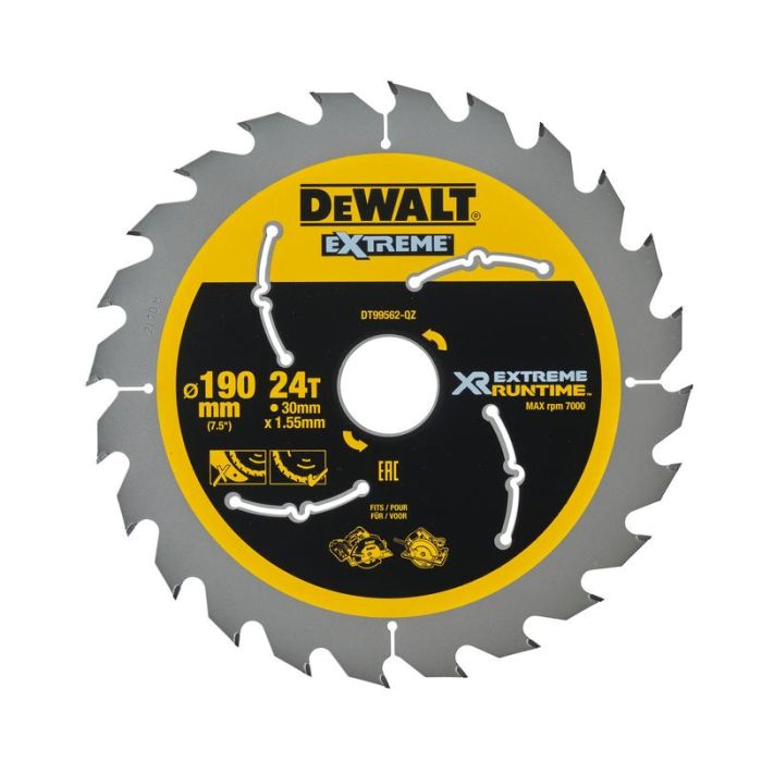 DeWALT - Panza fierastrau circular EXTREME 190x30mm, 24 dinti [DT99562-QZ]