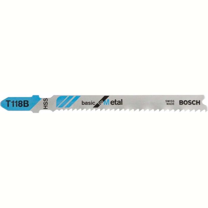 BOSCH - Panza fierastrau vertical T 118 B, 67/2.3mm pentru metal, 5 bucati [2608631014]