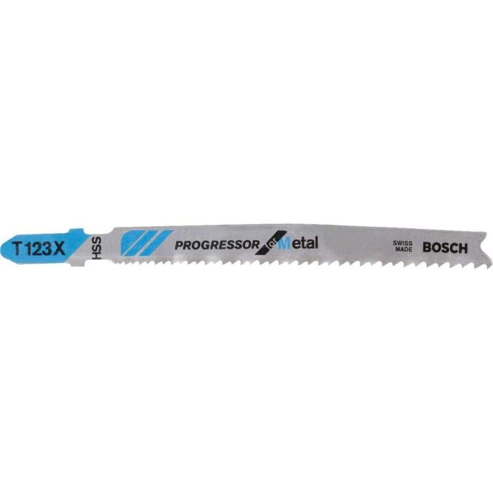 BOSCH - Panza fierastrau vertical T 123 XF, 74/2.6mm pentru metal, 5 bucati [2608638473]