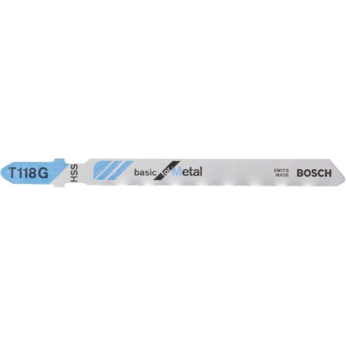 BOSCH - Panza fierastrau vertical T 118 G, 67/0.7mm pentru metal, 5 bucati [2608631012]