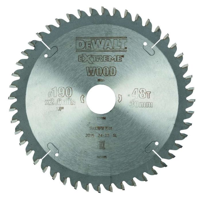 DeWALT - Panza fierastrau circular EXTREME 190x30mm, 48 dinti [DT4094-QZ]