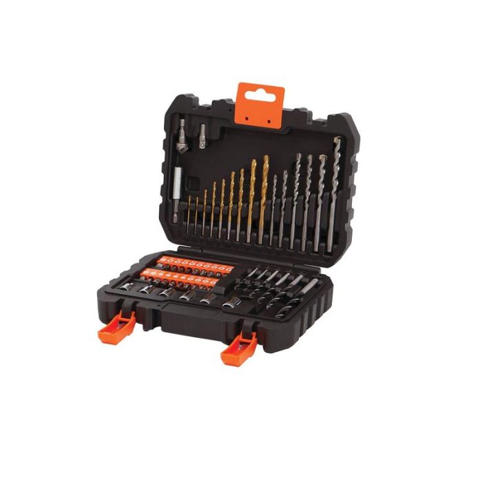 Black+Decker - Set pentru gaurit si insurubat 50 piese [A7188-XJ]