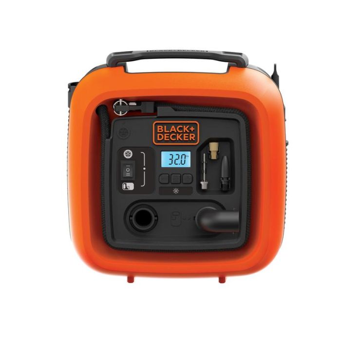 Black+Decker - Compresor auto multifunctional 11 bari, AC230V/DC12V [ASI400-XJ]