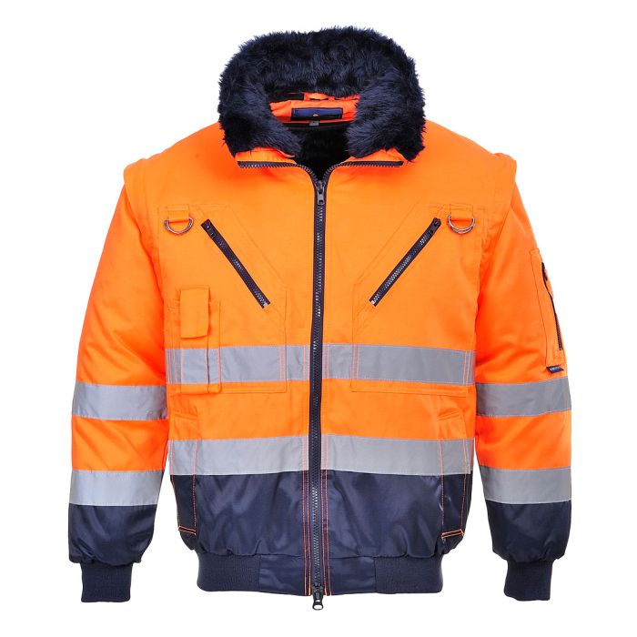 PORTWEST - Jacheta 3 in 1 PILOT HI-VIS, portocaliu, mas. L [PJ50RR-L]