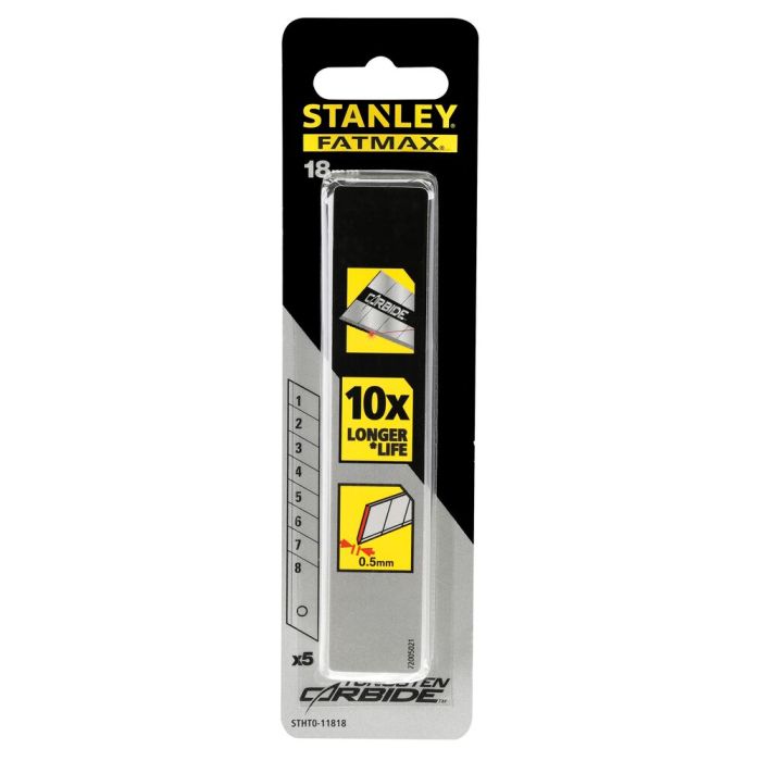 STANLEY - Set 5 lame segmentate FatMax cu carbura tungsten, 18mm [STHT0-11818]