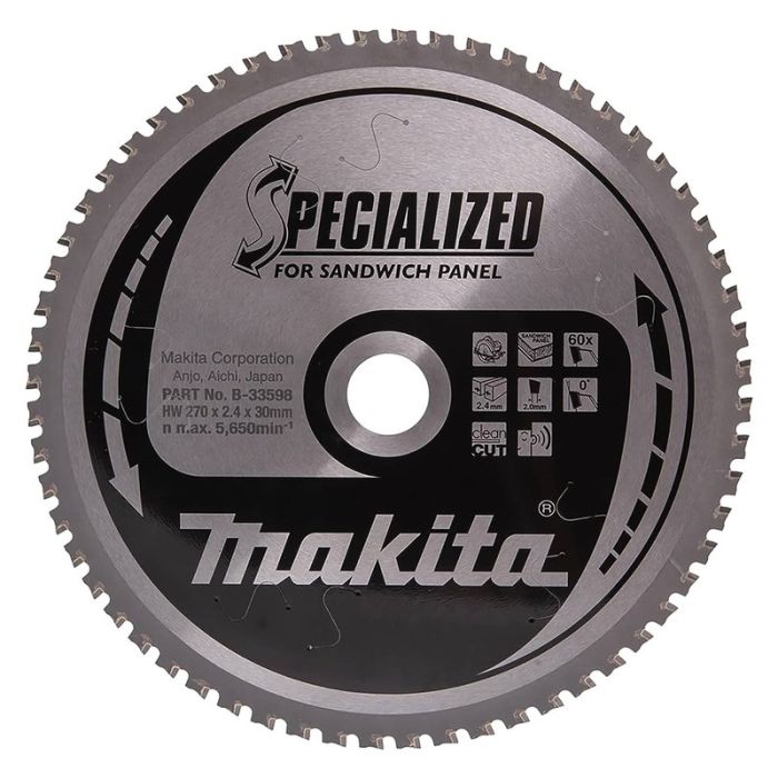 Makita - Panza fierastrau circular pentru panouri sandwich, 270x30mm, 60 dinti [B-33598]