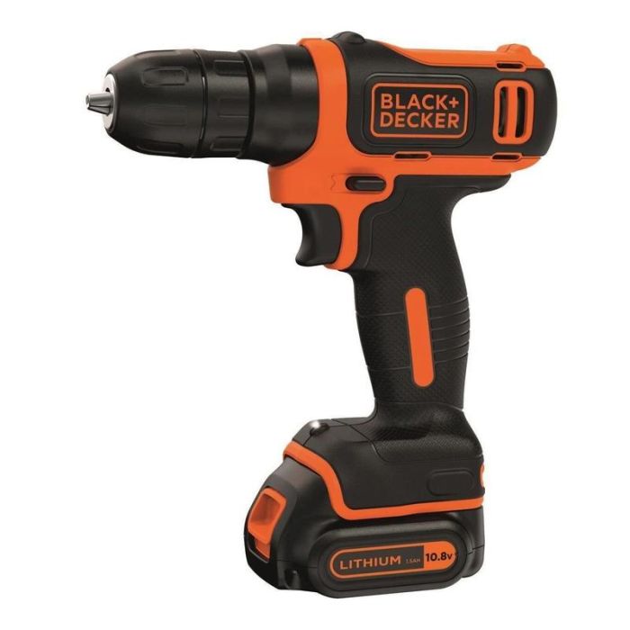 Black+Decker - Masina de gaurit si insurubat 26Nm, cu acumulator 10.8V, 1.5Ah, incarcator, valiza [BDCD12-QW]