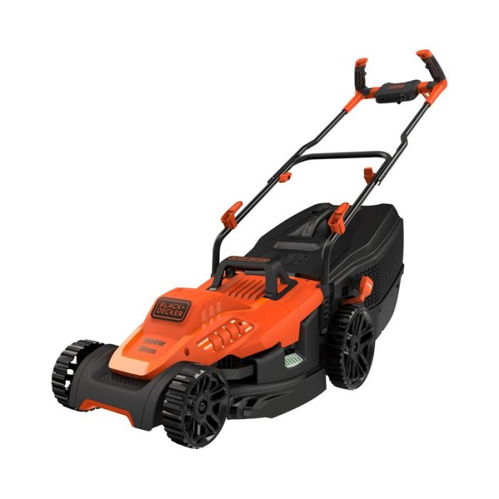 Black+Decker - Masina electrica de tuns iarba cu maner tip ghidon 1600W, 38cm [BEMW471BH-QS]