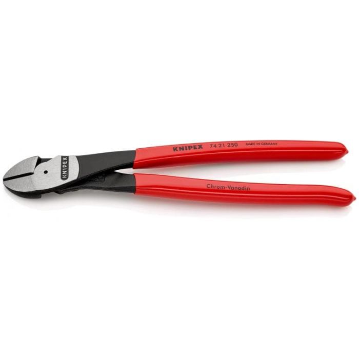 Knipex - Cleste cromat la 12° cu manere de plastic 250 mm [7421250]