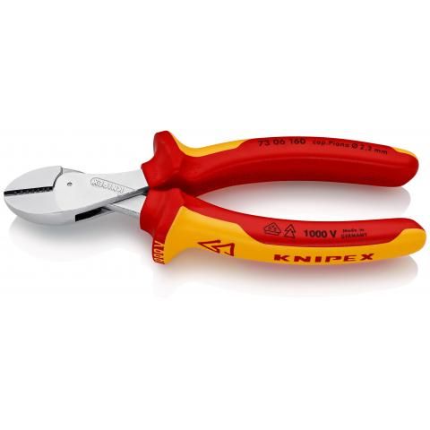 Knipex - Cleste pt taiat lateral (sfic) X-Cut 160 mm VDE blister [7306160SB]