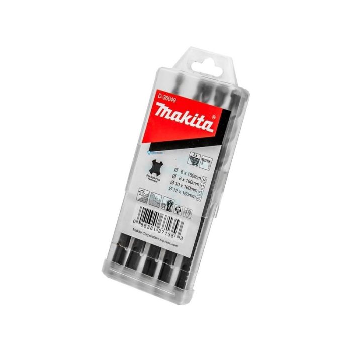 Makita - Burghie SDS Plus 6-12mm, 5 piese [D-36049]