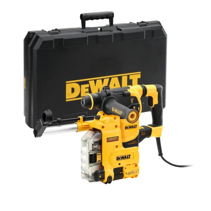 DeWALT - Ciocan rotopercutor SDS Plus 230V cu sistem de extractie praf, 950W, 3.5 J, 30mm, 5.1kg, cutie [D25335K-QS]