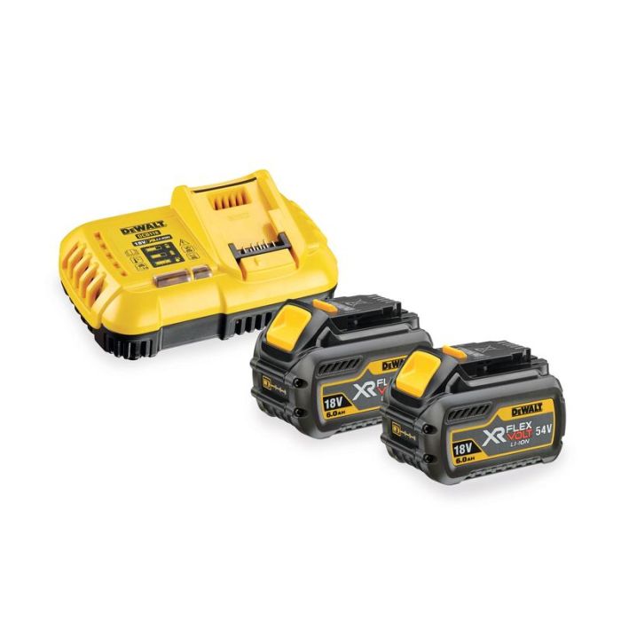 DeWALT - Set 2x acumulator Li-Ion XR Flexvolt 18/54V, 6.0Ah + incarcator [DCB118T2-QW]