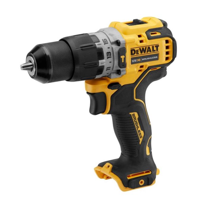 DeWALT - Masina de gaurit si insurubat cu percutie 57Nm, 12V, fara acumulator si incarcator [DCD706N-XJ]