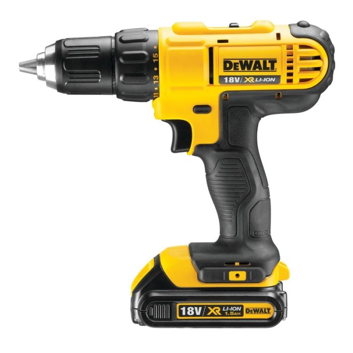 DeWALT - Masina de gaurit si insurubat 42Nm, cu 2 acumulatori Li-Ion 18V, 1.5Ah, incarcator, valiza [DCD771S2-QW]