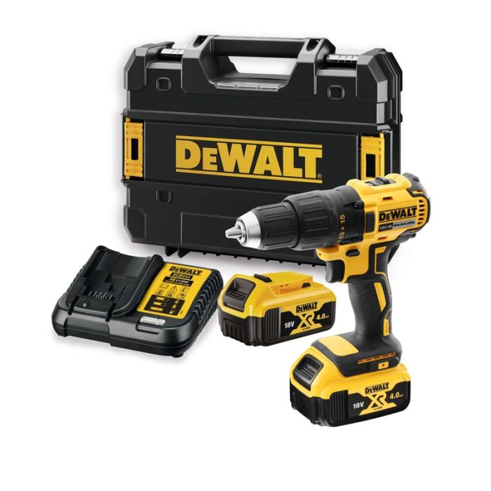 DeWALT - Masina de gaurit si insurubat 65Nm, cu 2 acumulatori Li-Ion XR 18V, 4.0Ah, incarcator, valiza [DCD777M2T-QW]