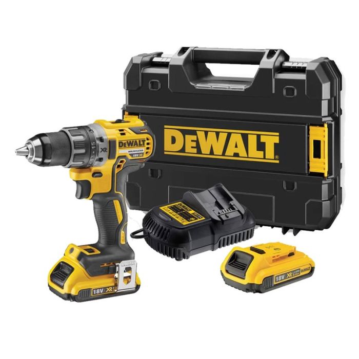 DeWALT - Masina de gaurit si insurubat 70Nm, cu 2 acumulatori Li-Ion XR 18V, 3.0Ah, incarcator, valiza [DCD791L2T-QW]