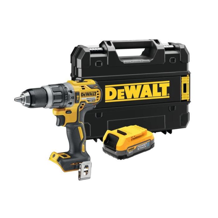 DeWALT - Masina de gaurit si insurubat cu percutie 70Nm, cu acumulator Li-Ion XR 18V, 2.0Ah, incarcator, valiza [DCD796E1T-XJ]