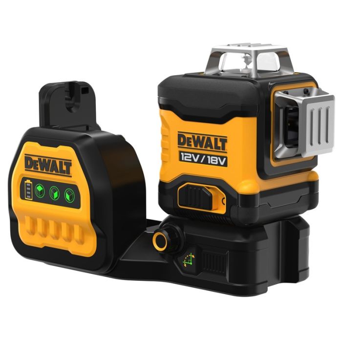 DeWALT - Nivela laser 3 linii cu fascicul verde 18V, compatibila acumulator si incarcator [DCE089NG18-XJ]