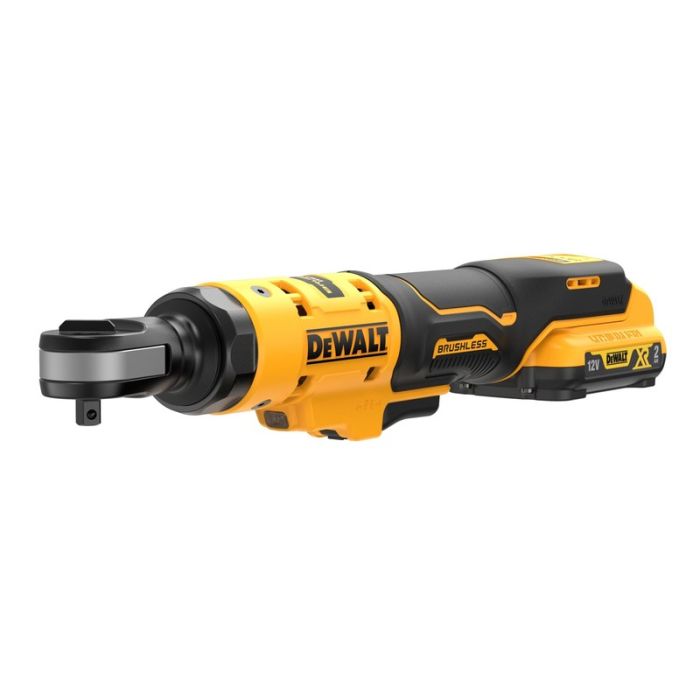 DeWALT - Antrenor cu clichet 3/8", 81Nm, cu acumulator 12V, 2.0Ah, incarcator [DCF503D1-QW]