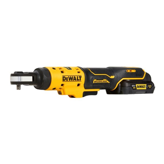 DeWALT - Antrenor cu clichet 1/4", 54Nm, cu acumulator 12V, 3.0Ah, incarcator, insertie spuma [DCF504L1G-QW]