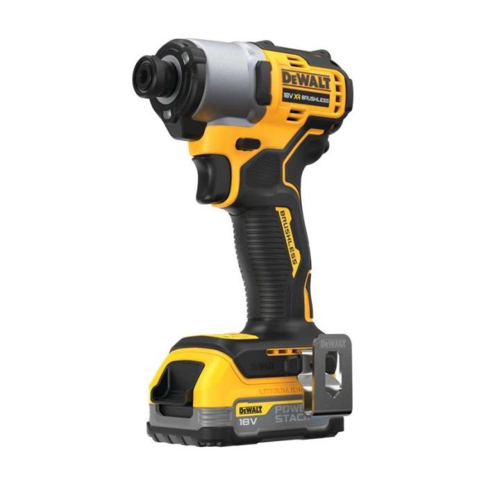 DeWALT - Masina de insurubat cu impact 192Nm, Hex 1/4", cu acumulator 18V, 1.7Ah, valiza [DCF840E1T-XJ]