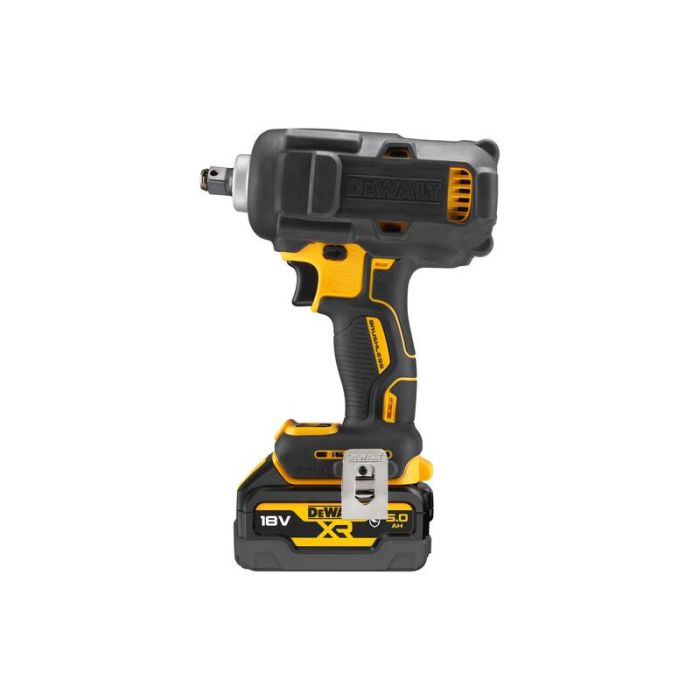 DeWALT - Masina de insurubat cu impact 812Nm, patrat 1/2", cu 2 acumulatori 18V, 5.0Ah, incarcator, insertie spuma, clasa G [DCF891P2G-QW]