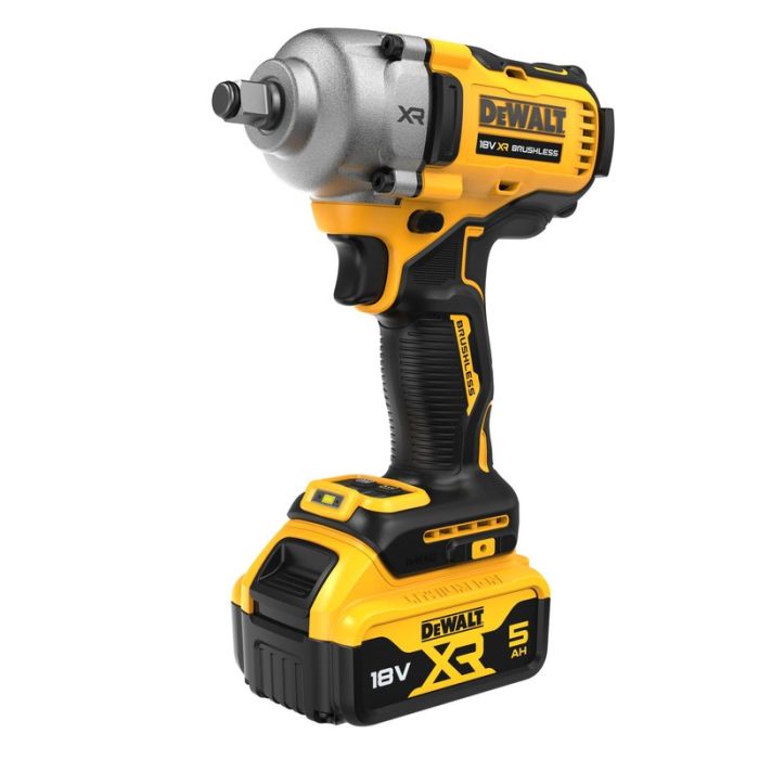 DeWALT - Masina de insurubat cu impact 812Nm, patrat 1/2", cu 2 acumulatori 18V, 5.0Ah, incarcator, valiza [DCF891P2T-QW]